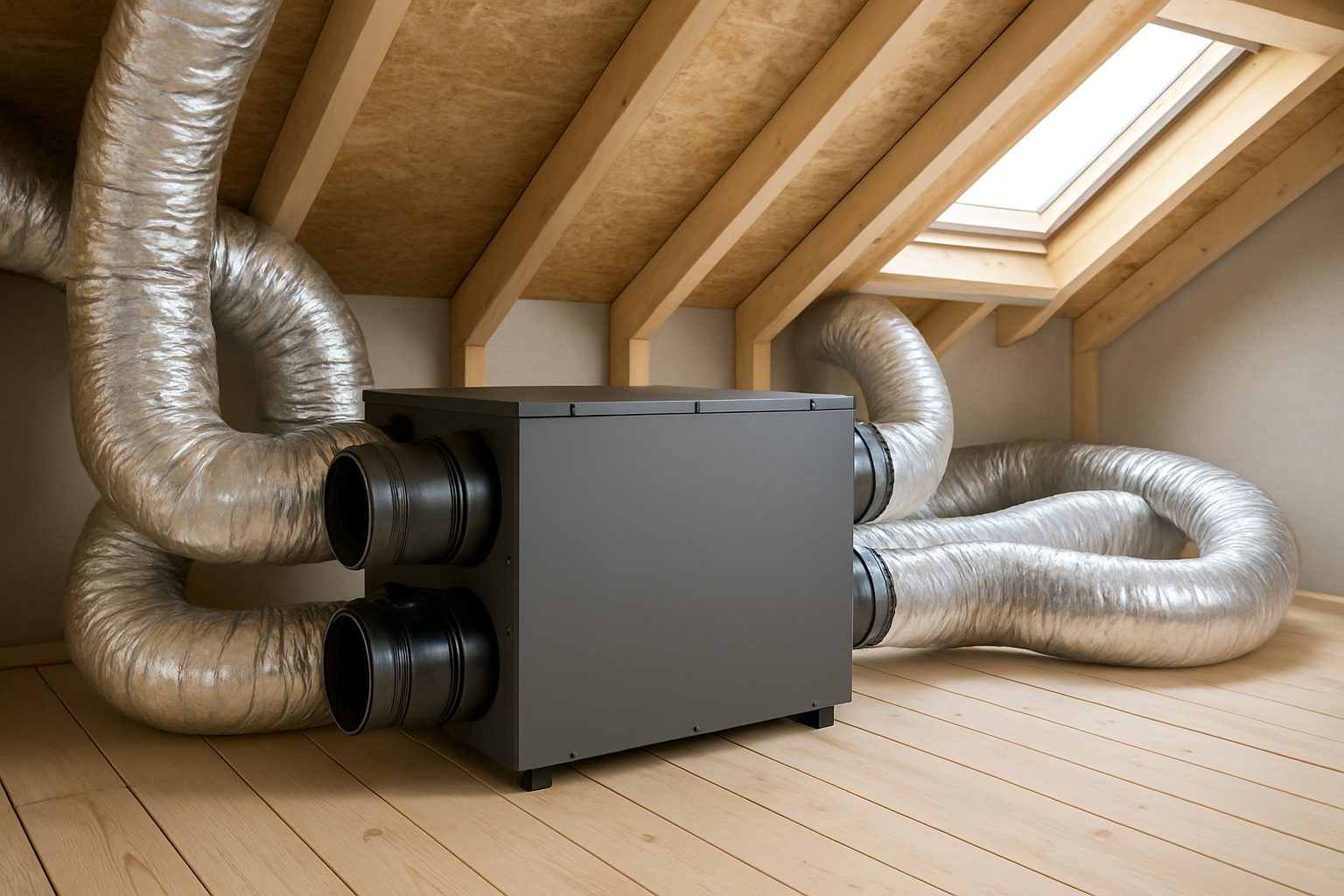 Illustration : ventilation double flux haute performance