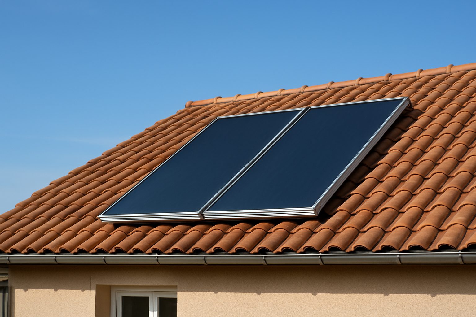 Illustration : dispositif solaire thermique