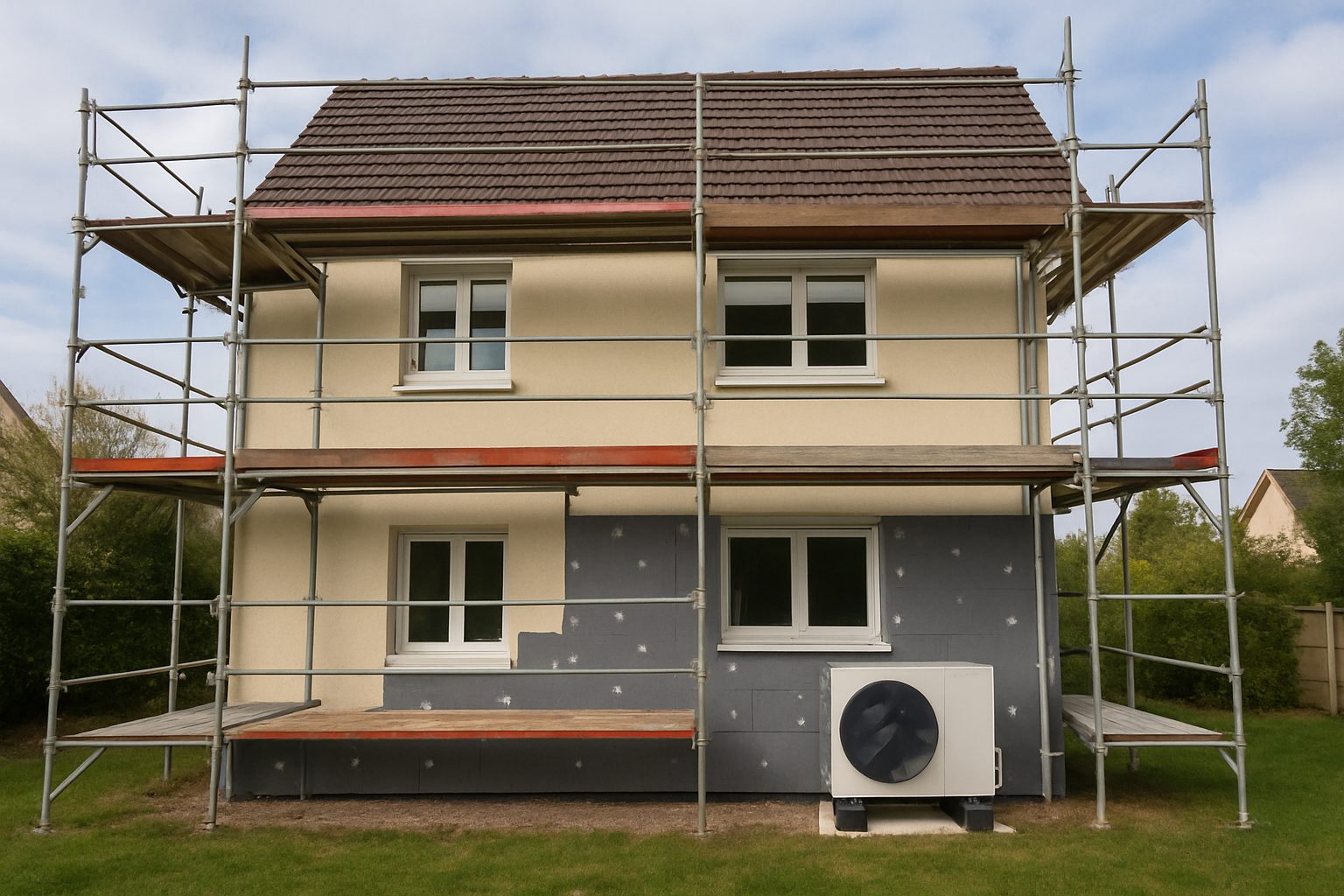 Illustration : rénovation d’ampleur d’une maison individuelle