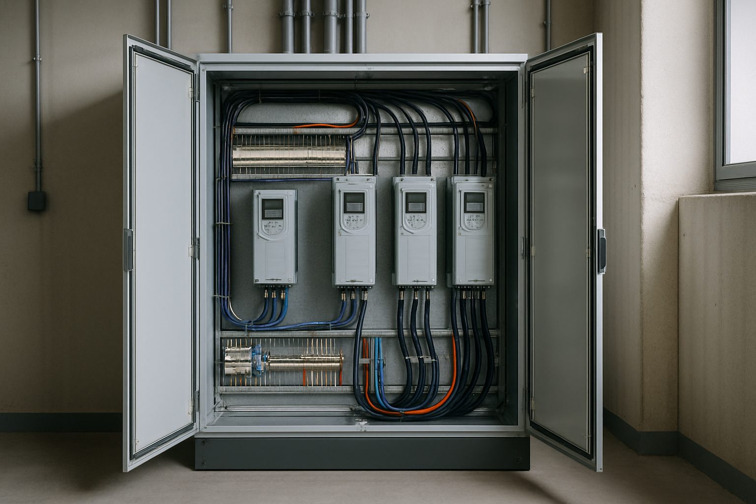 Illustration : variation électronique de vitesse sur moteur asynchrone