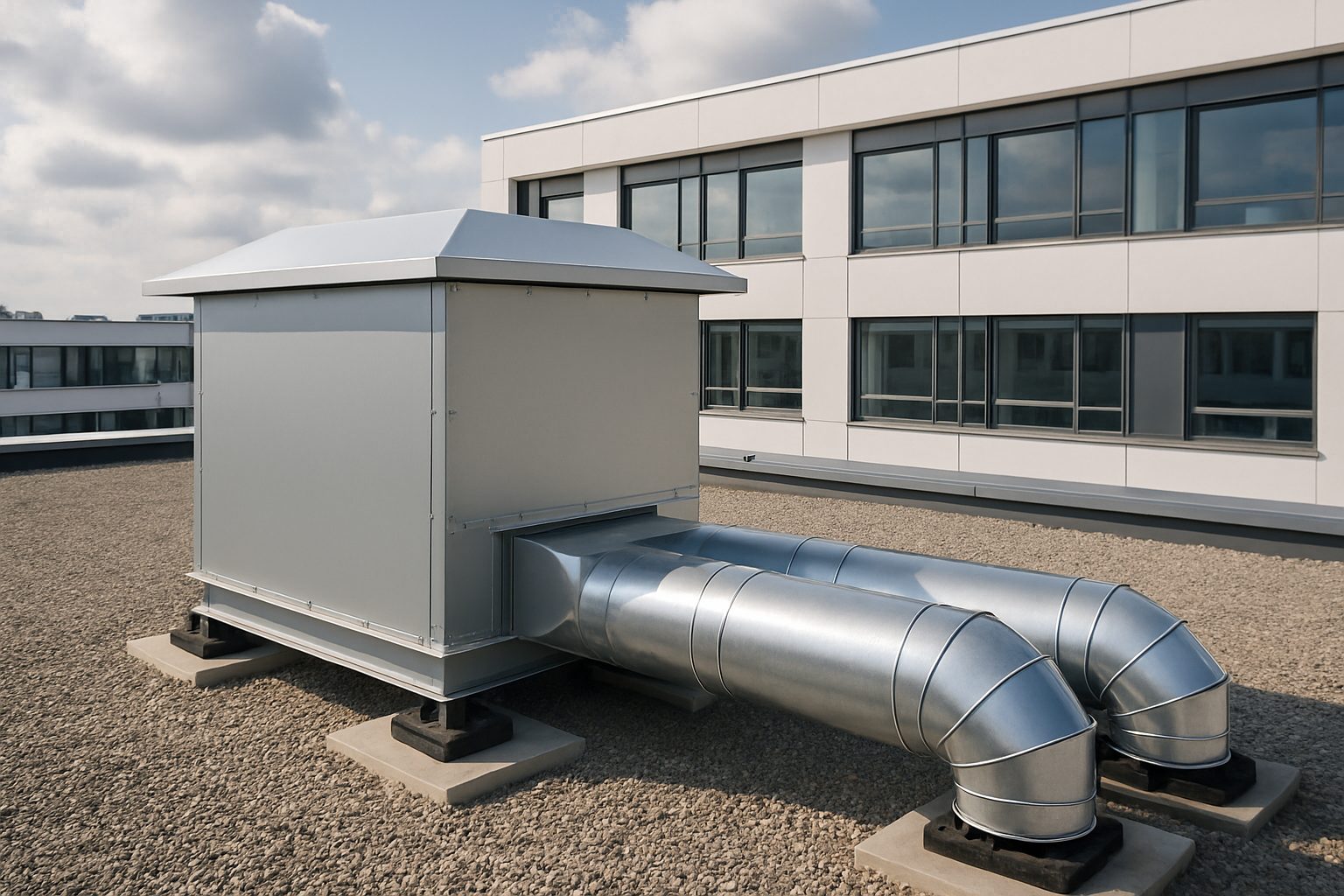 Illustration : ventilation simple flux à débit d’air constant ou modulé